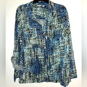 Kim Roger's Women's Button Down Blouse.  Size 2X